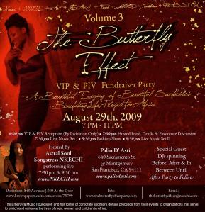 AUGUST 29th :: The Butterfly Effect VIP & PIV Fundraiser Party